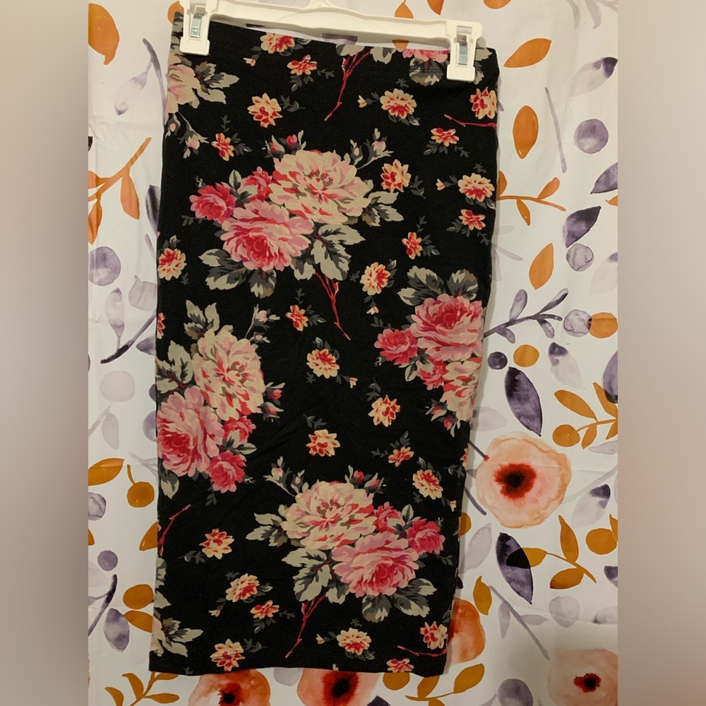 Express Floral Bodycon Skirt Sz XS